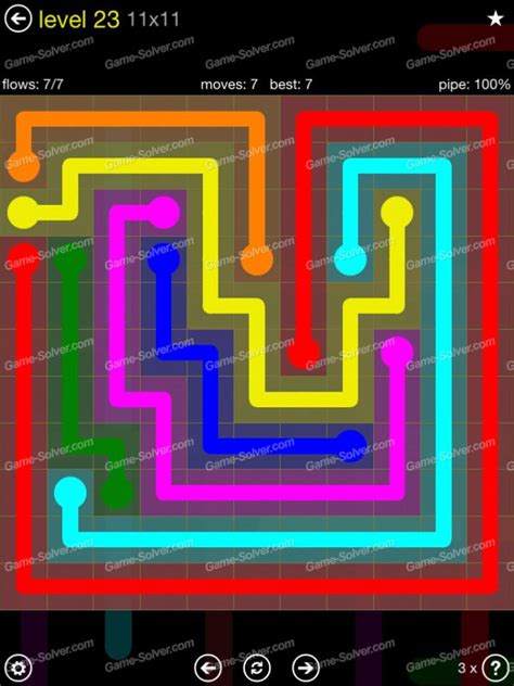 Flow Free Extreme Pack 2 Level 23 .